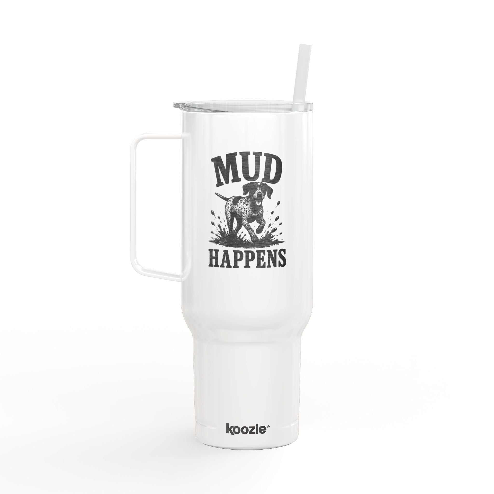 Mud Happens - Insulated Tumbler with Lid, 40oz (Engraving)